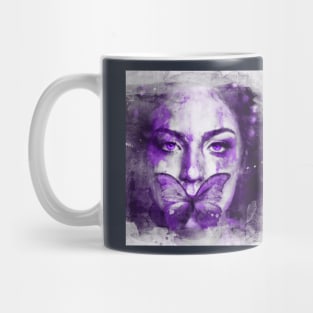 Purple Butterfly Mug